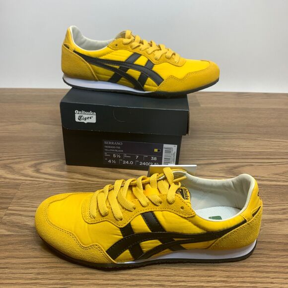 Onitsuka Tiger SERRANO 1183B400 Sneakers Unisex Womens 7 Mens 5.5 EU 38 Yellow - Picture 1 of 11